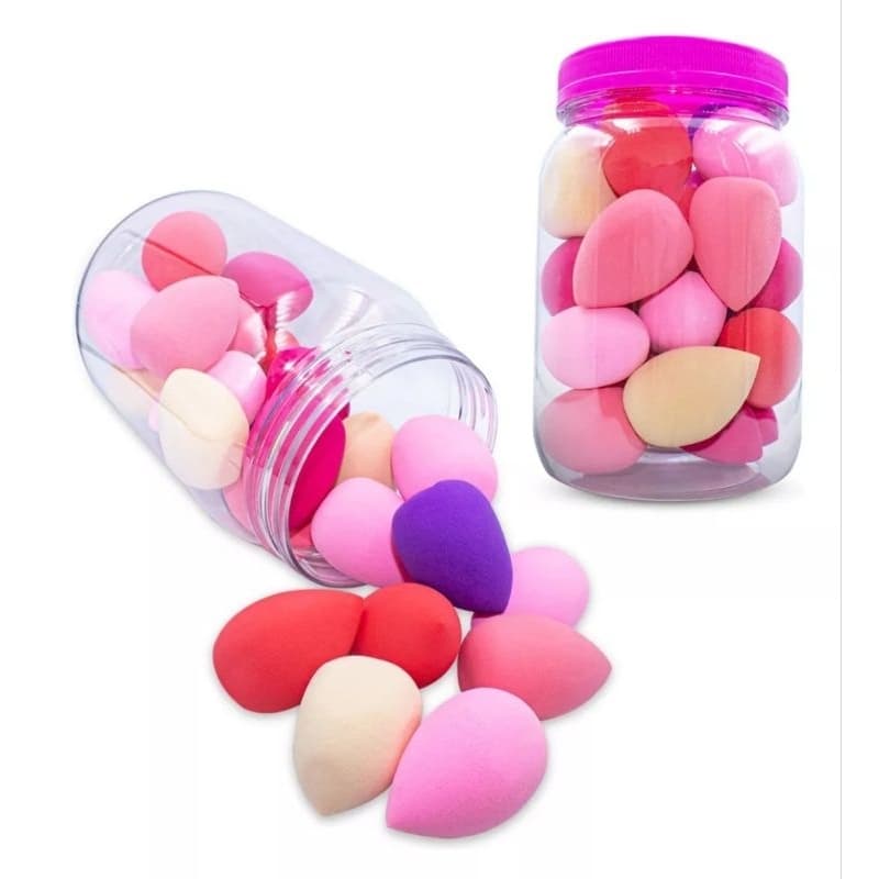 Kit Com 3 Esponjas Tipo Gota para Maquiagem