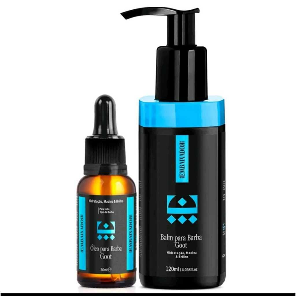 KIT EMBAIXADOR COM 1 OLEO GOOT E BALM PARA BARBA GOOT