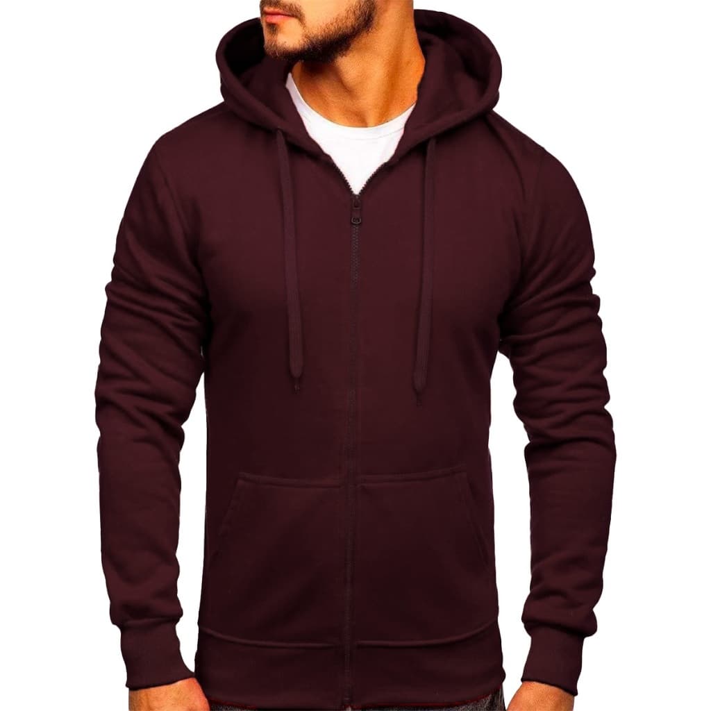 Blusa De Frio Aberto Com Zíper Tecido Grosso Agasalho Várias Cores Ramazzoni