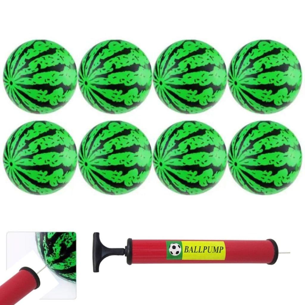 Kit 40 Bolas De Praia Melancia Vinil Futebol Festas 22cm