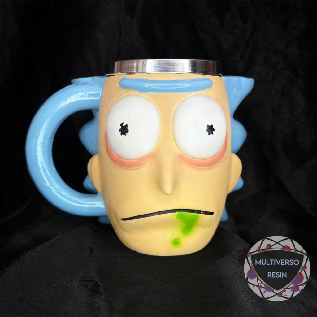 Caneca/Copo Rick and Morty - Rick Sanchez 3D Resina