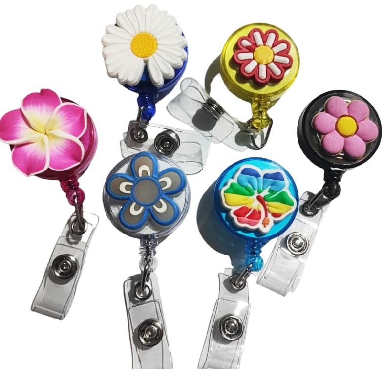 Porta Crachá Flores Florzinha Roller Personalizado