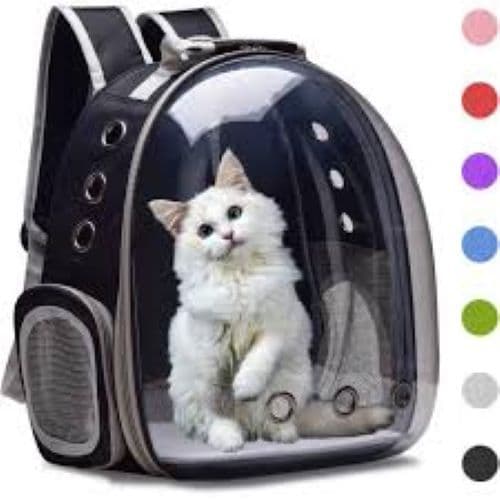 Mochila Pet Visão Panorâmica Astronauta Cachorro Gato Cão