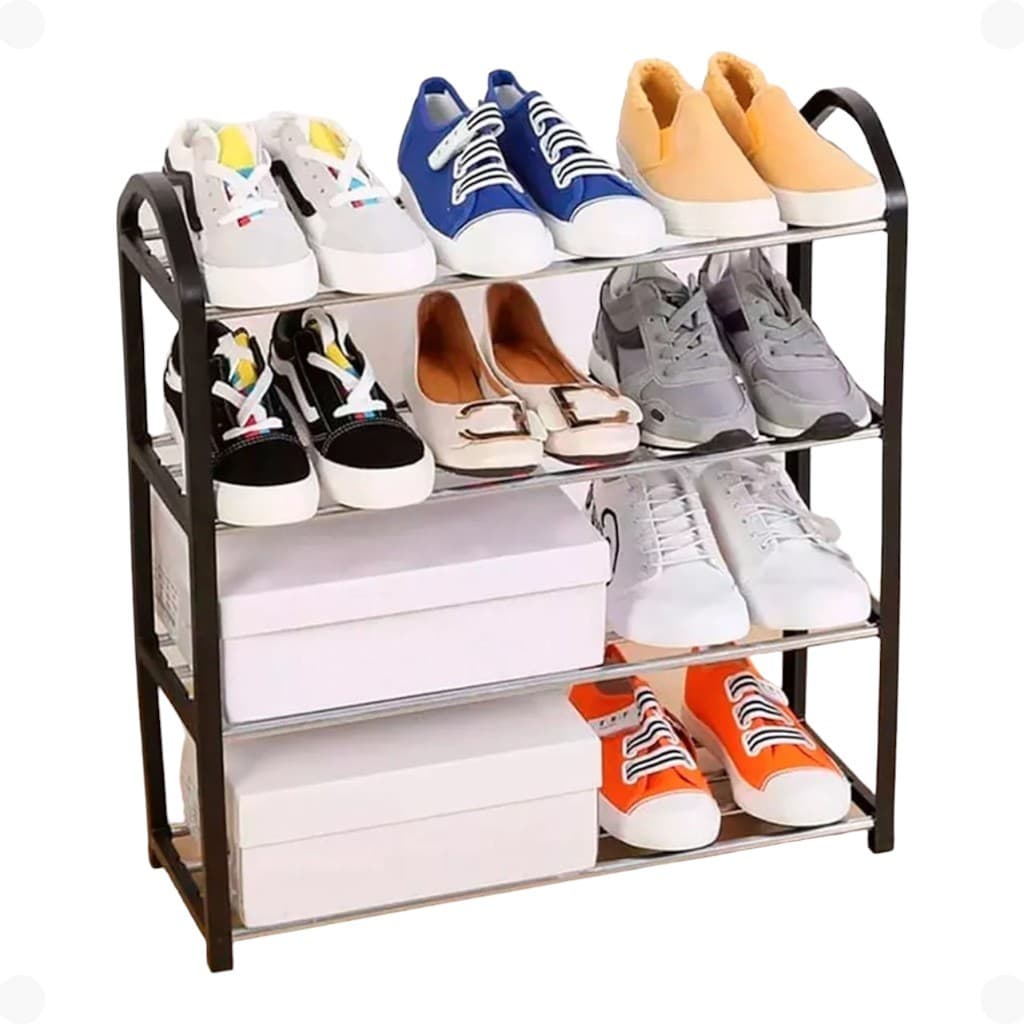 Sapateira Prateleiras Organizadora Multiuso Sapatos 04 Andares