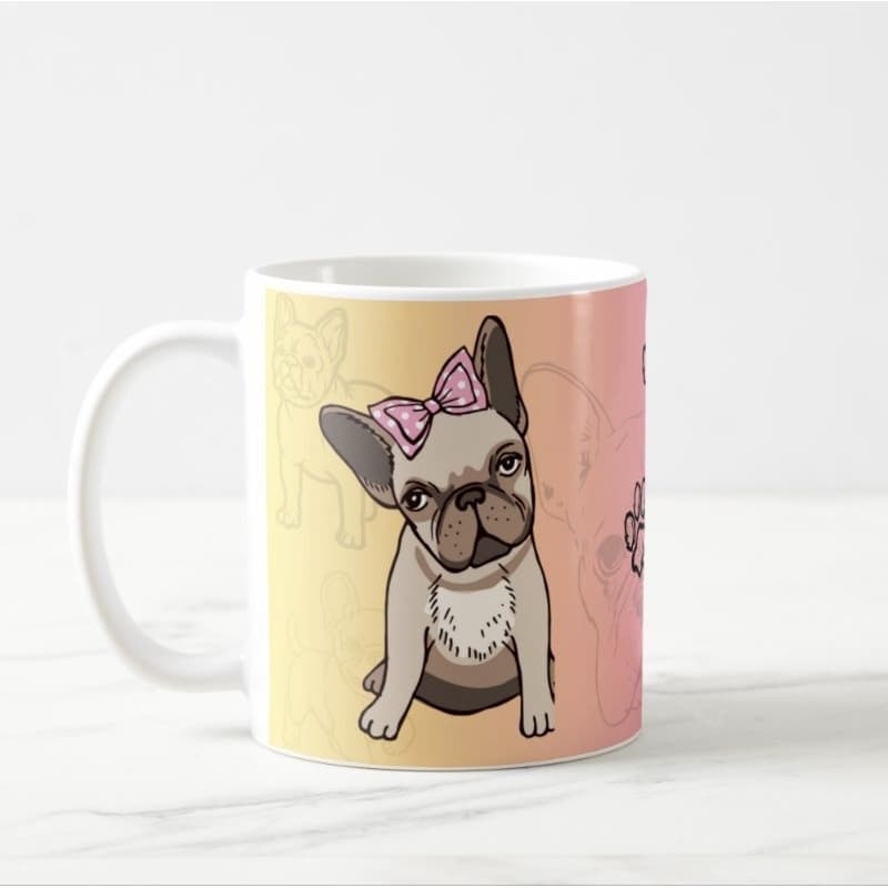 Caneca Bulldog Francês French Bulldog Mãe de Pet Pai de Pet