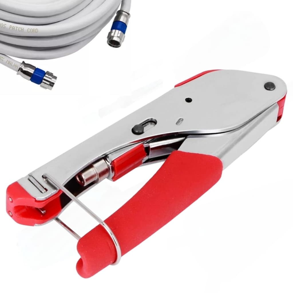 Alicate Pressão Crimpar Conector Antena RG59 / RG6 RF