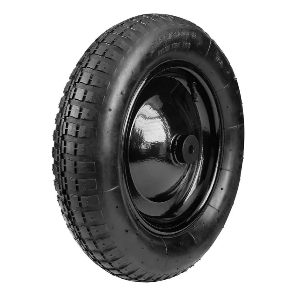 Roda Pneu De Carrinho De Mão Carriola Com Câmara Completo