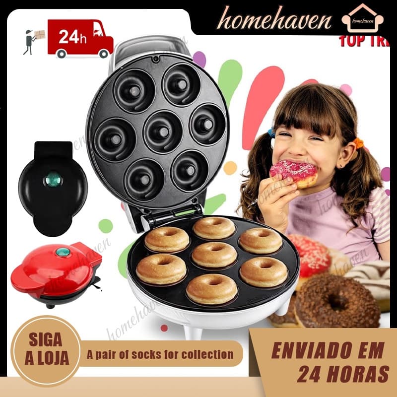 Donut de 7 furos que faz a máquina Donut que cozinha doces/tensão 110v