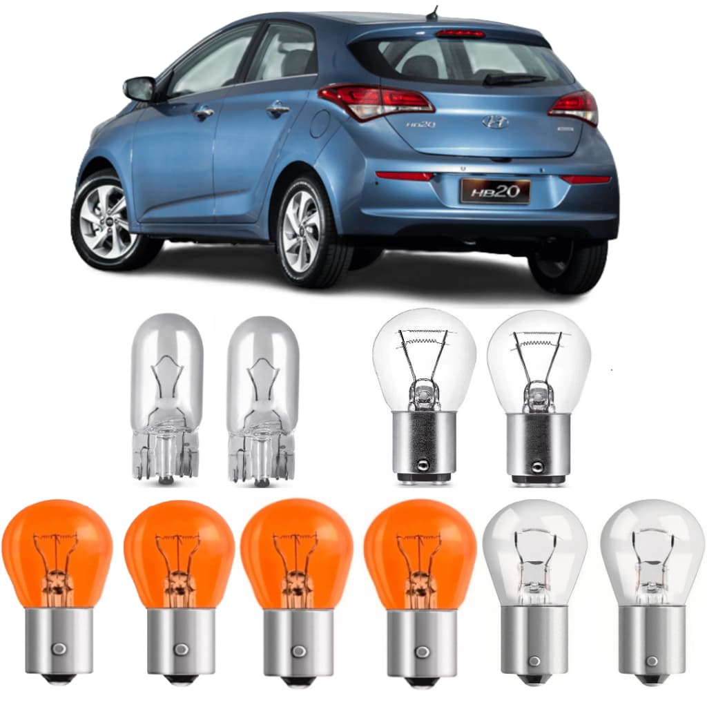 Lâmpadas Lanterna Traseira Hyundai Hb20 I30 Tucson Elantra