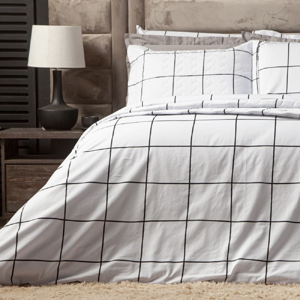 Capa De Edredom Casal QUEEN Duvet Zíper Toque de Algodão 400 Fios Luxo Coberdrom