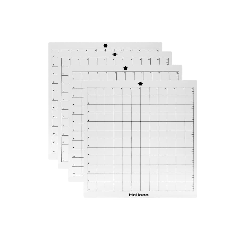 Kit 4 Bases Corte Helíaco 30x30 30m Compatível Silhouette Cameo