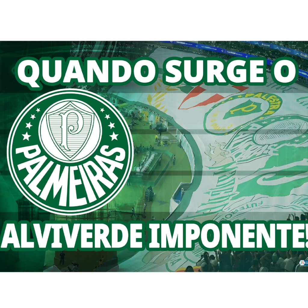 Tapete Painel De Lona Futebol Palmeiras Mancha Verde Verdão Alviverde 1.40x1.00 Futebol Paulista