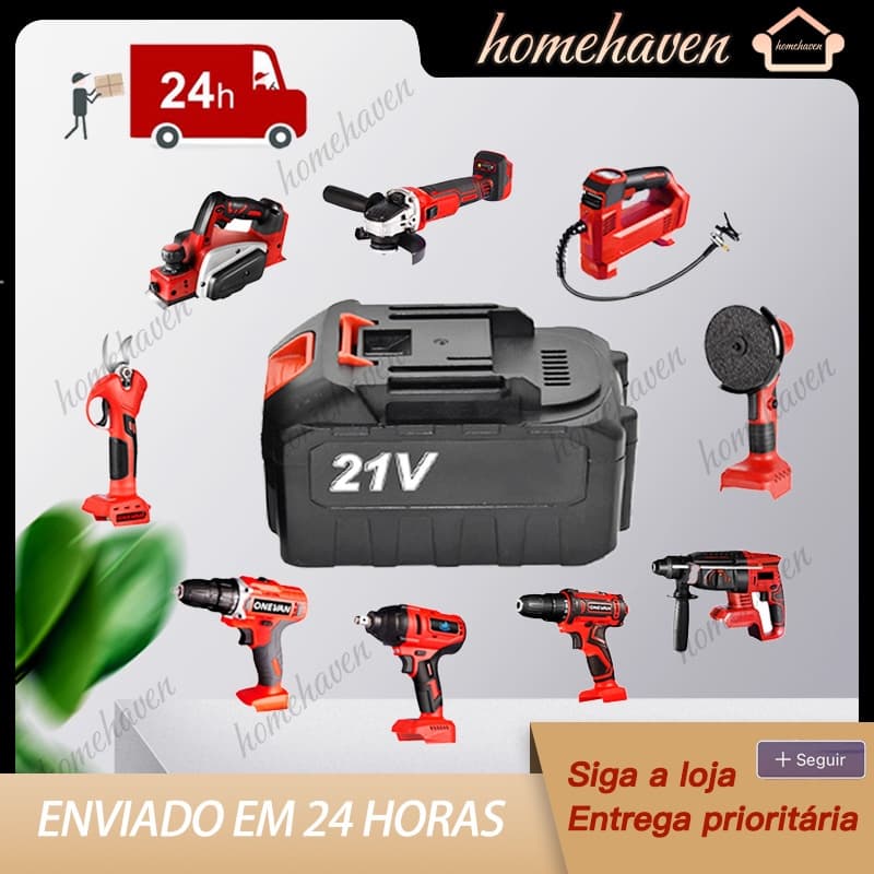 Bateria Recarregável 21v Para Furadeira Parafuzadeira