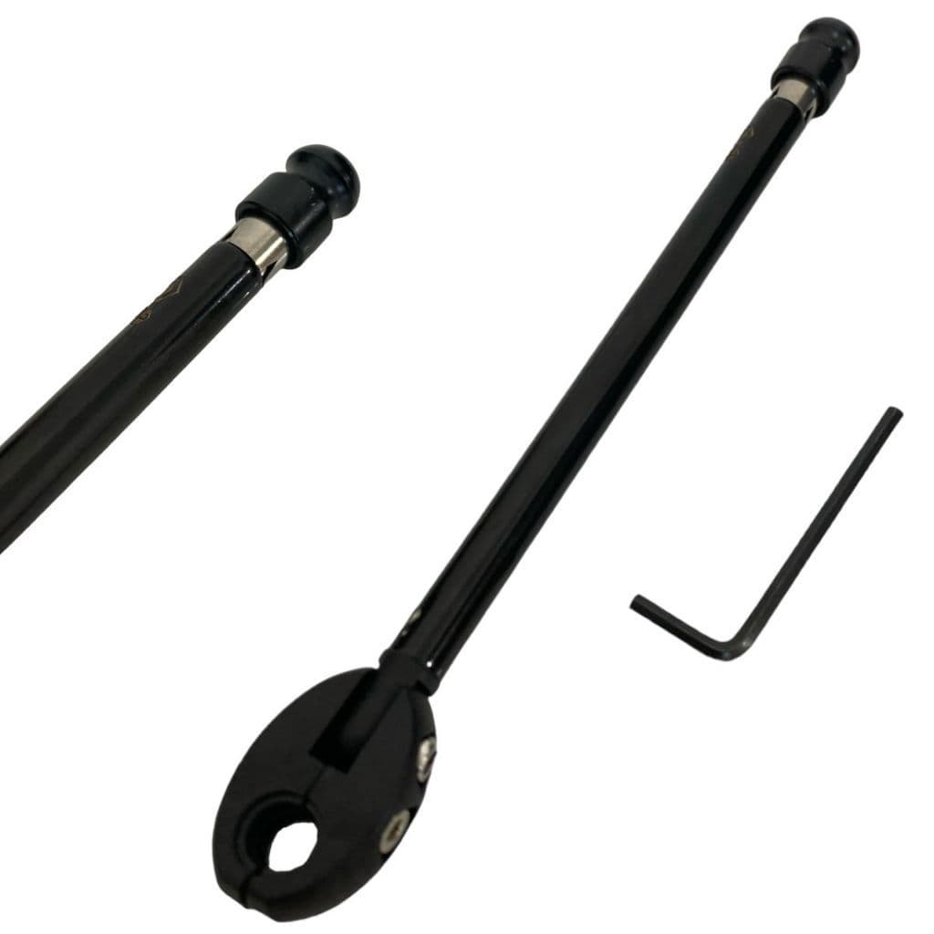 Antena Corta Linha Pipa Moto Anti Cerol Preta Retrovisor!
