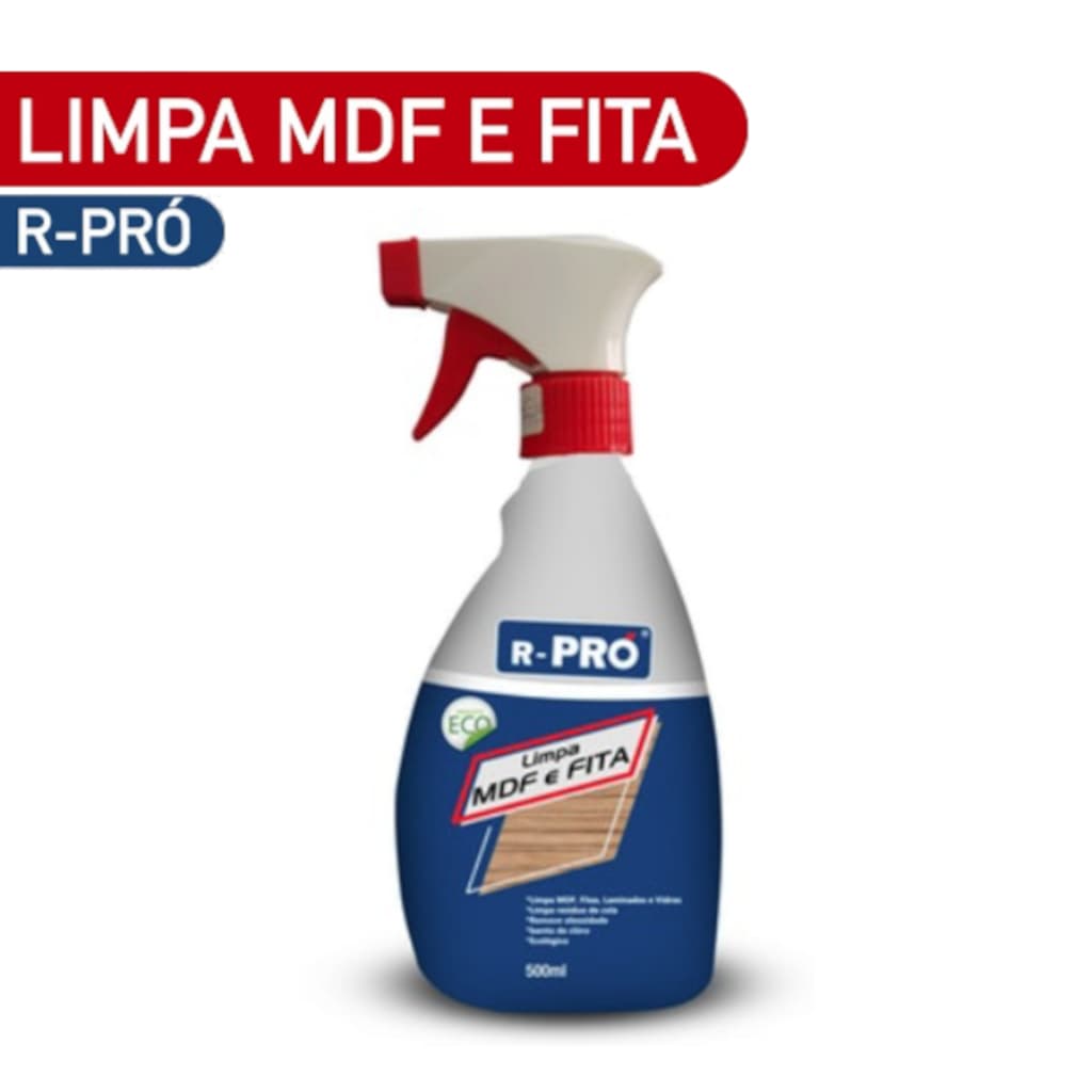 Limpa MDF e Fita Multiuso 500ml Desengraxante Limpeza e Aroma