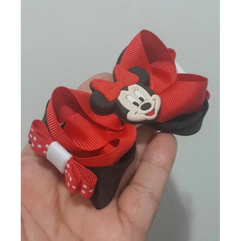 Laço Infantil Minnie |Laço Minnie Vermelho Infantil |Laço Temático Minnie | Laço Infantil Feito à Mão