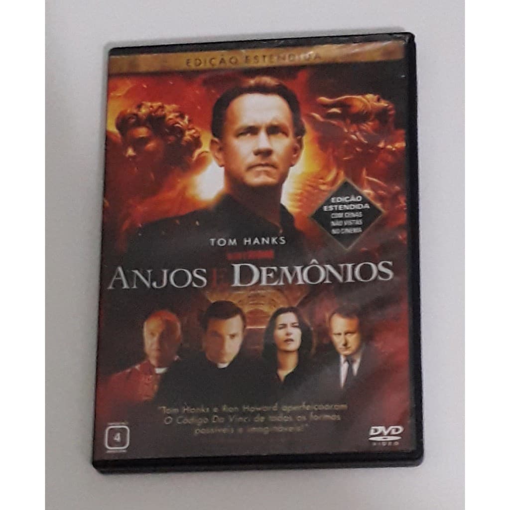Anjos E Demônios Com Tom Hanks Dvd Original Usado