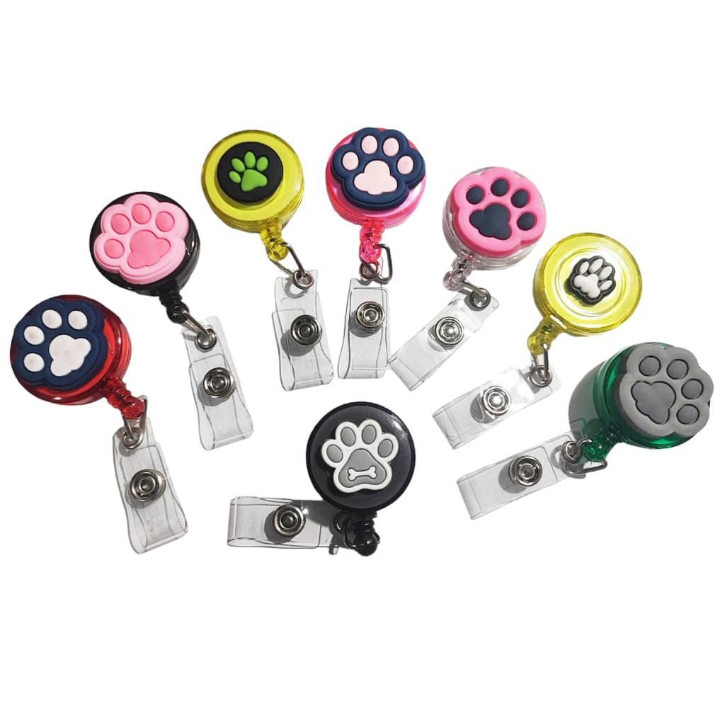 Porta Crachá Patinhas Roller Clip Bichinhos Suporte cartão