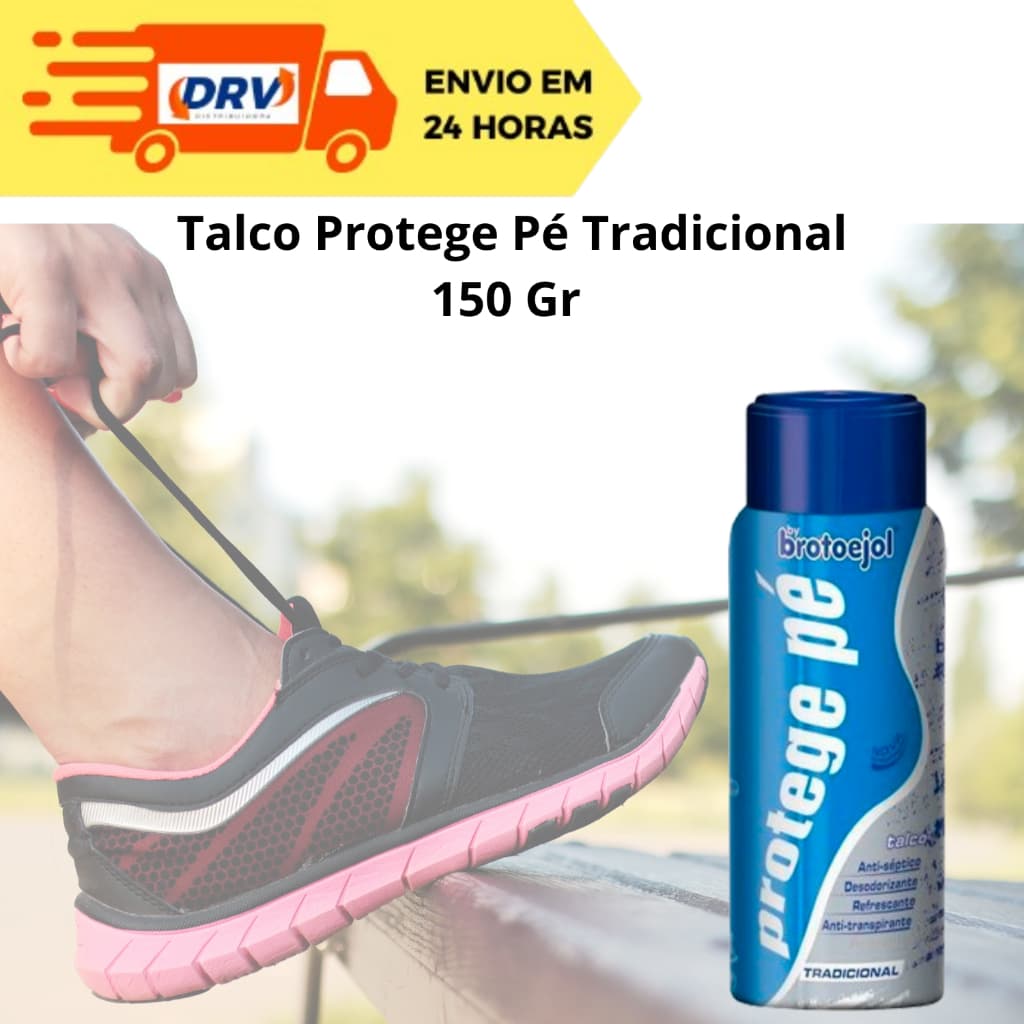 Talco Desodorante Para os Pés Protege Pé Brotoejol Tradicional 150 Gr
