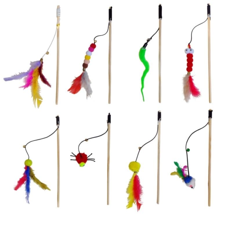 variedade brinquedo Varinha para Gatos divertido colorido pet shop Cat toys gato