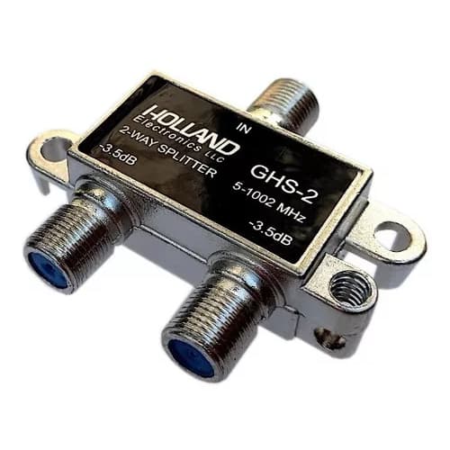 Divisor de Sinal 1x2 Saídas 1ghz, para Antena Vhf, UHF, Net, Tv cabo, Sky, Holland