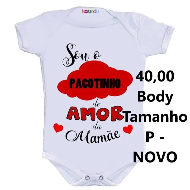 Body Tamanho P. NOVO
