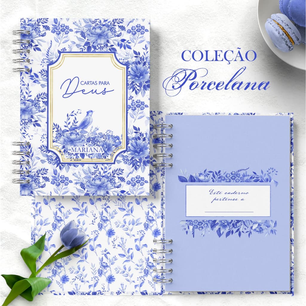 Caderno Cartas para Deus, diário de oração , personalizado COM NOME DO COMPRADOR, A5, BRILHANTE