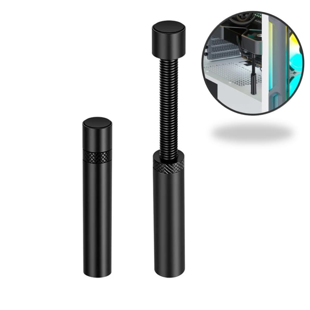 Suporte Ajustável em Alumínio Para GPU Placa De Video Anti Empenamente Telescópico - Base Magnética