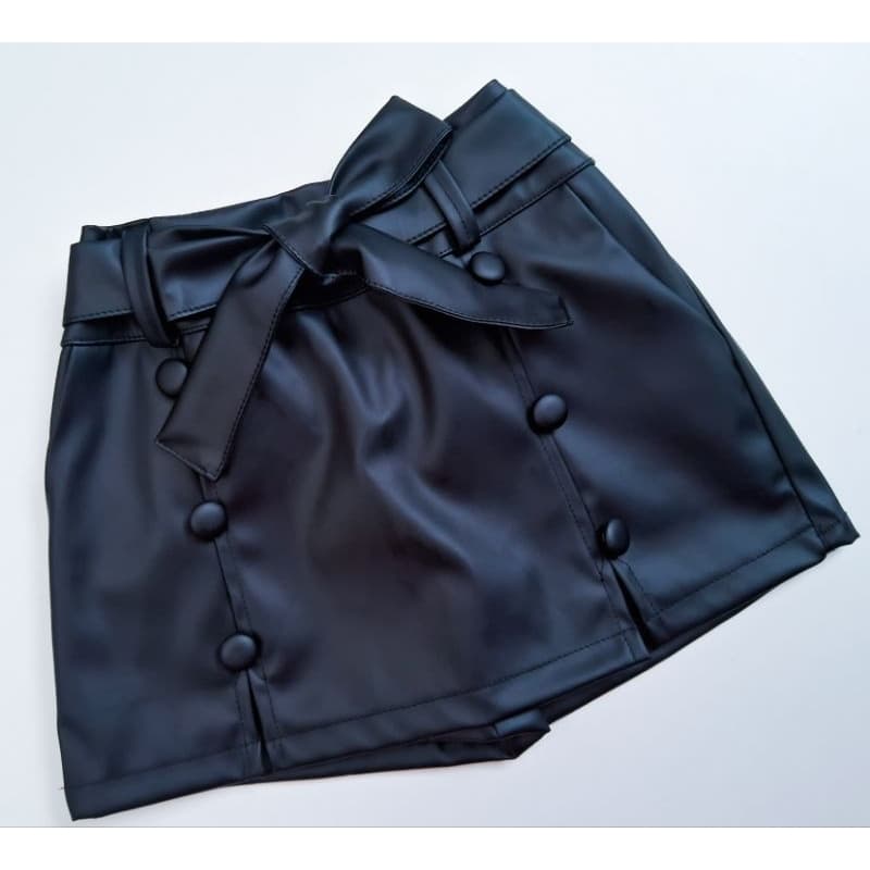 Shorts saia infantil moda blogueirinha