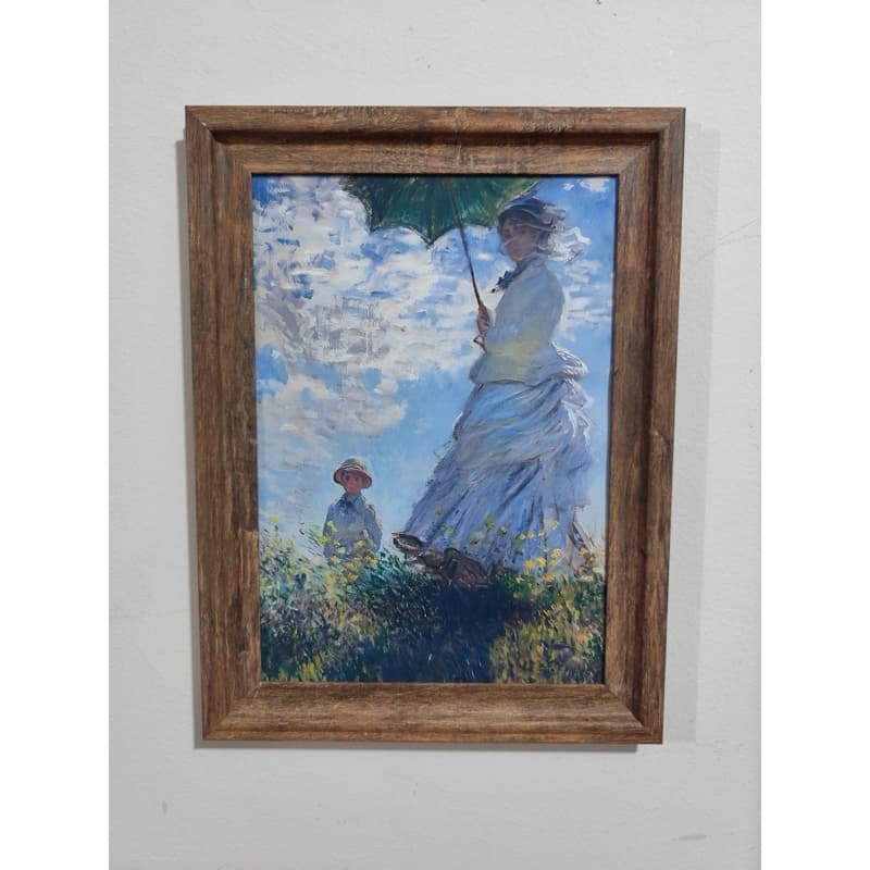 Quadro arte/pintura clássica - impressionismo - Mulher com Sombrinha by Claude Monet