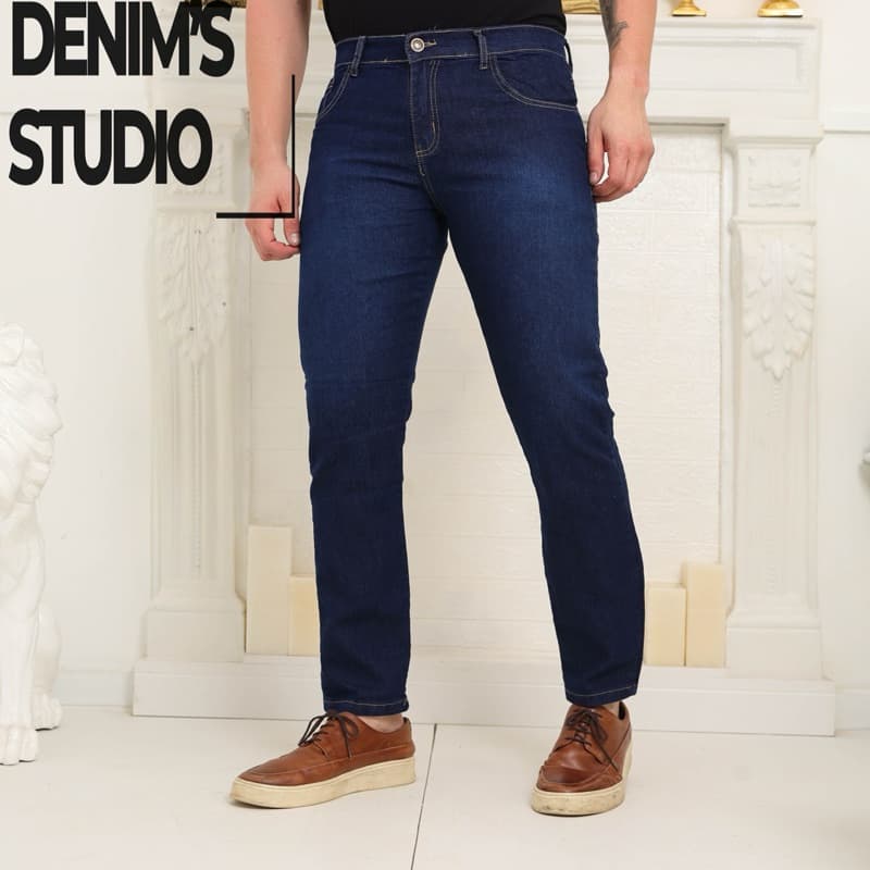 Jeans calça masculino lycra elastano skinny lycra Denim’s studio