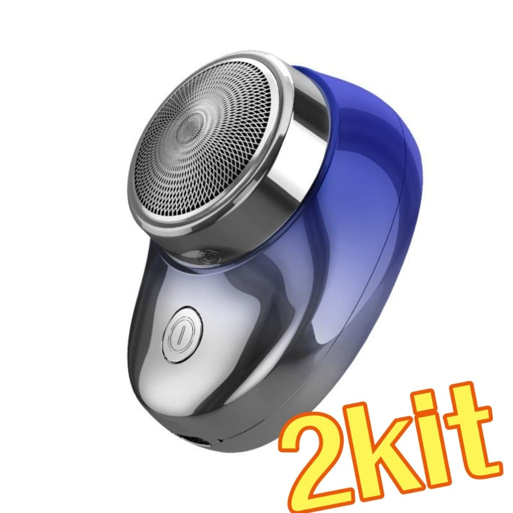 2 Pcs Mini Barbeador EléTrico PortáTil À Prova D'áGua De Dupla Finalidade Tipo C De Carga Aparador De Barba De Bolso-Envio Imediato  PromoçãO