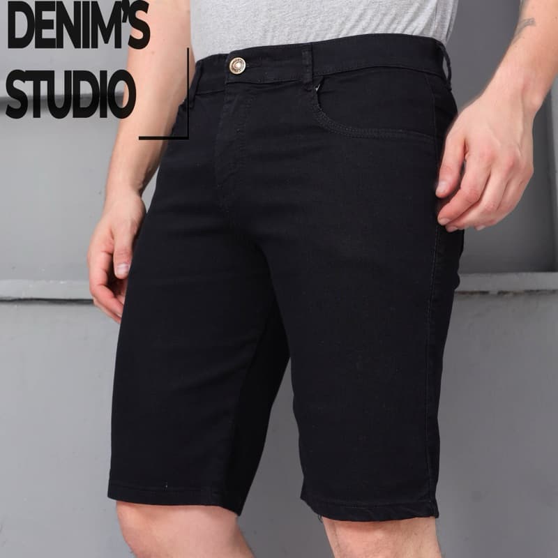 Denim’s studio bermuda Jeans  Masculino Algodão Skinny lycra