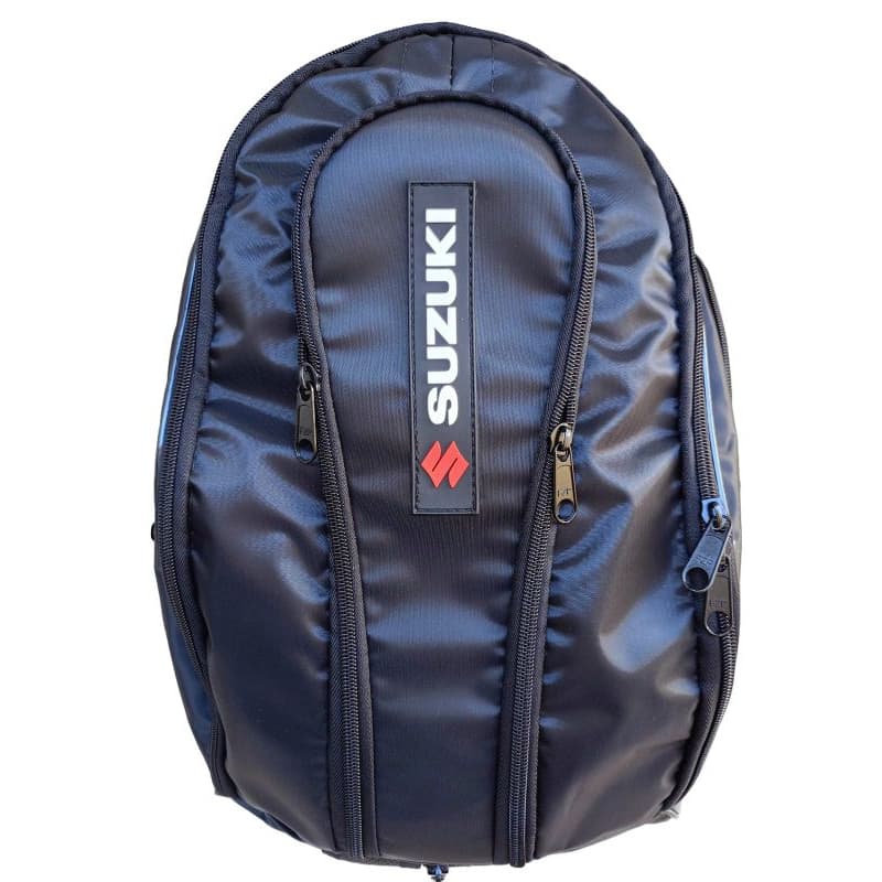 Mochila Suzuki Motoqueiro Com Capa Impermeável