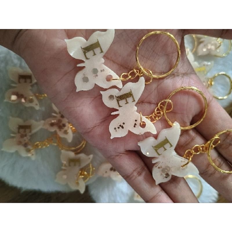 MImo para cliente Kit Chaveiro Borboleta | lembrancinha dia da mulher, cliente, maternidade EMBALADOS e com cartão tag