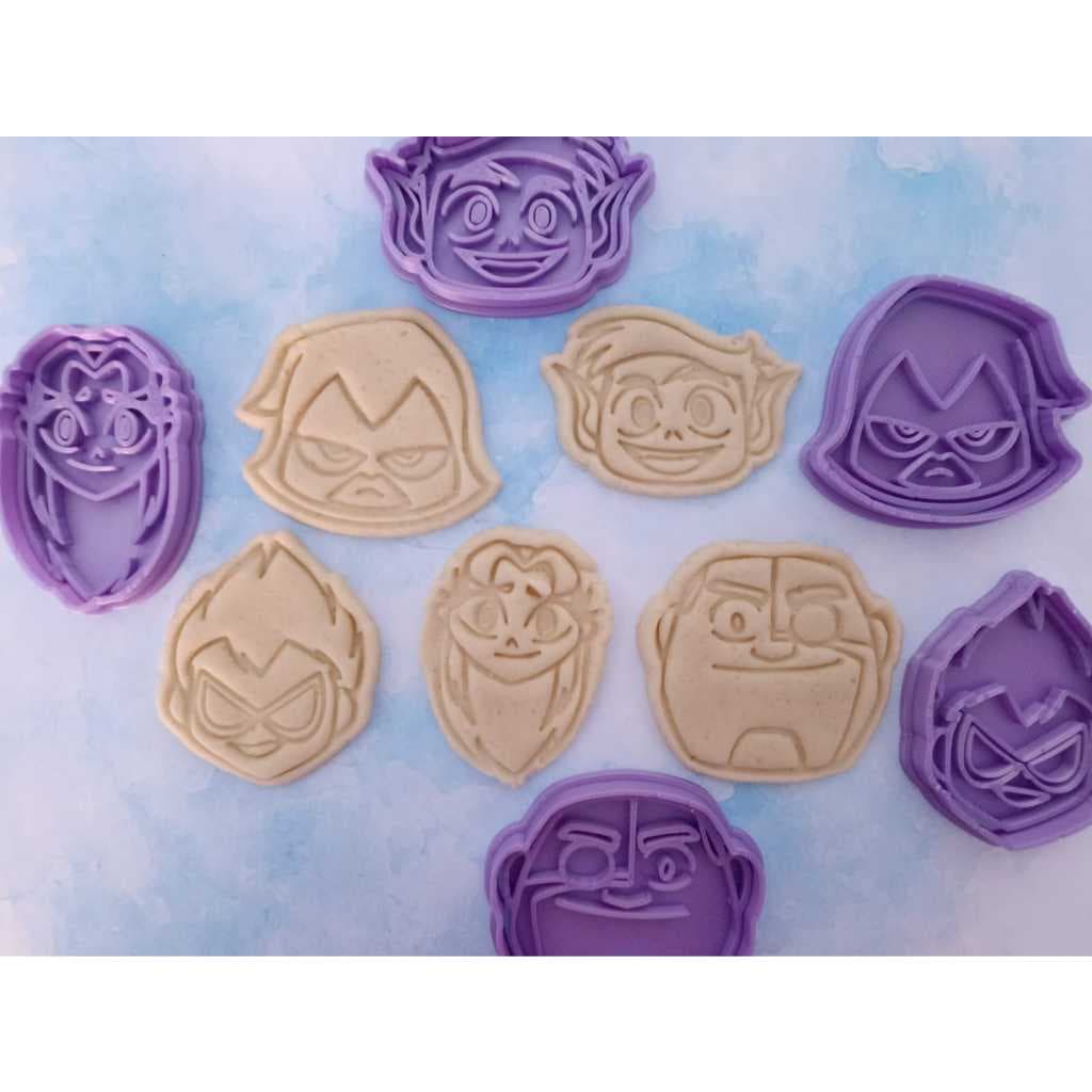 Cortador de Biscoito / Cookies /  Massinha / Biscuit Jovens Titans