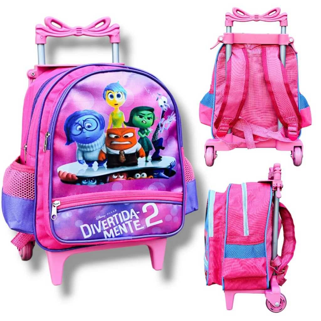 Mochila escolar de Rodinhas creche Pequena Infantil Escolar -  DIVERTIDA MENTE MENINA