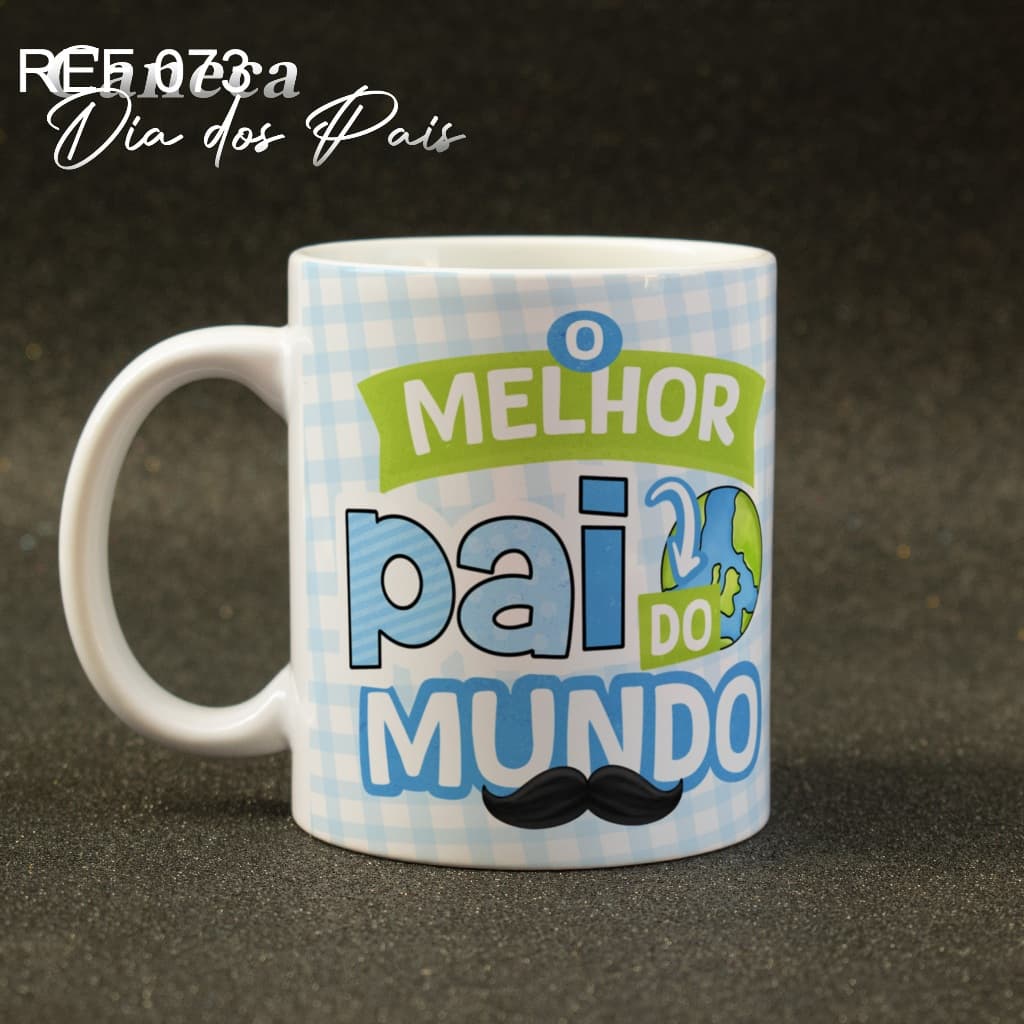 Caneca de Porcelana Foto Dia dos Pais - Presente Caneca com foto