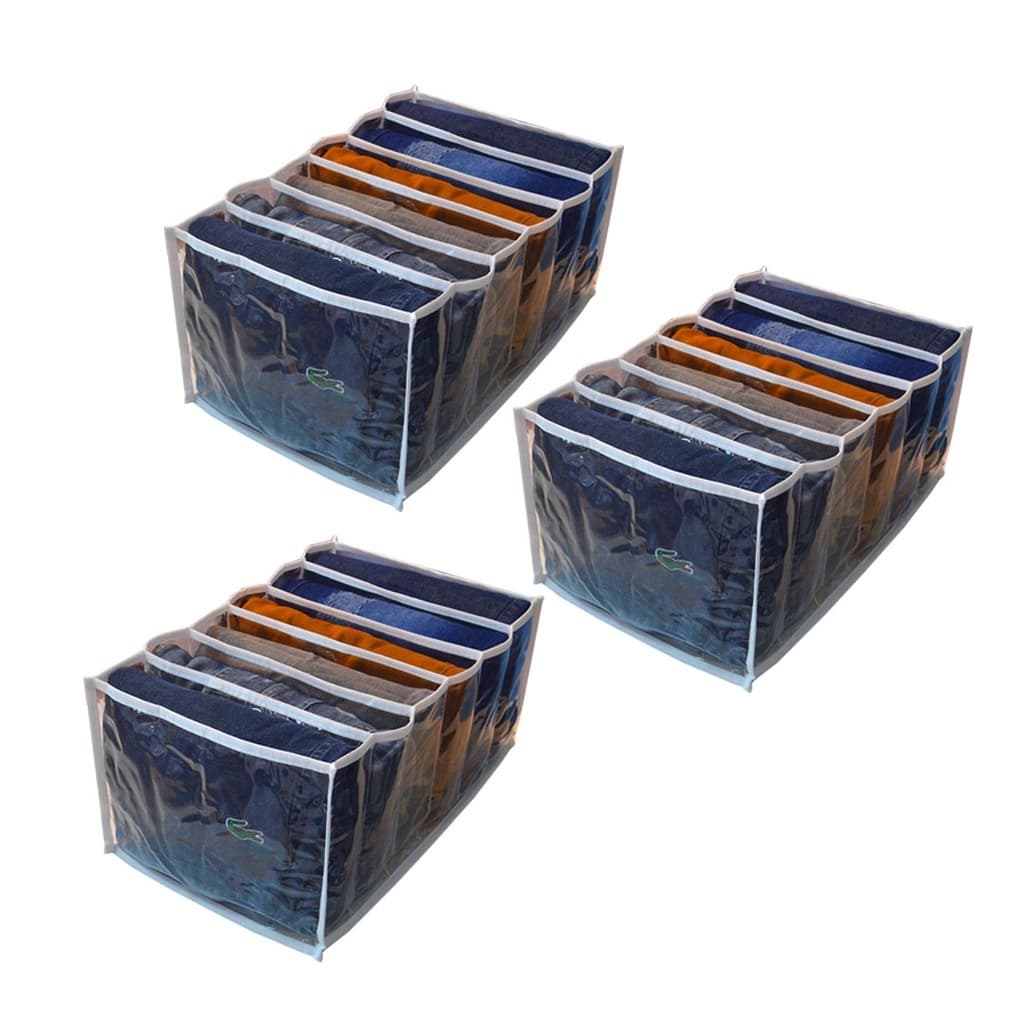 Kit 3 Organizadores Colmeia GG para Calça Jeans Toalhas