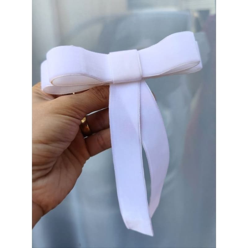Laço de veludo, acessório de cabelo adulto e infantil 12cm por 16cm