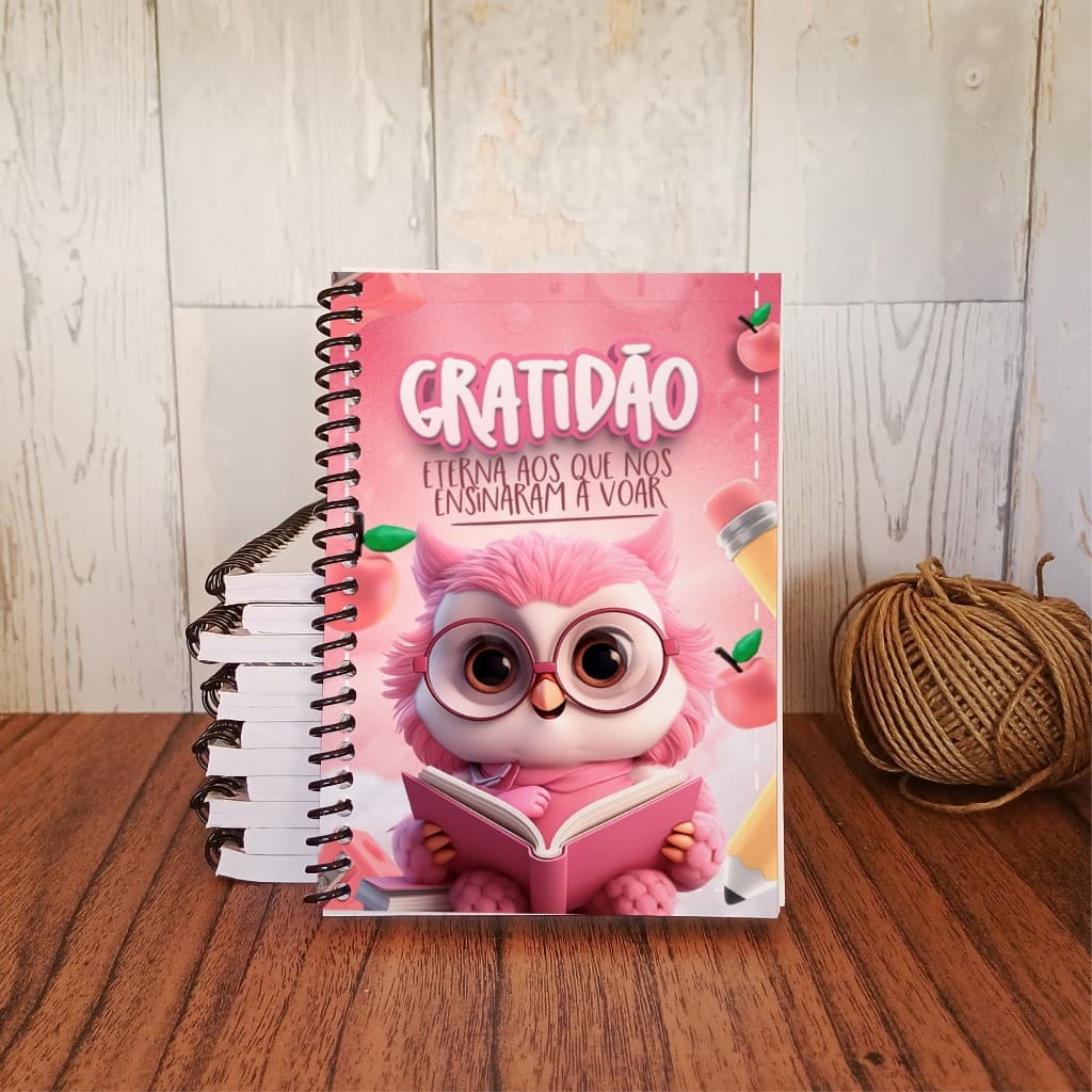 Lembrancinha para professores 10un. caderninho pequeno 10x14cm