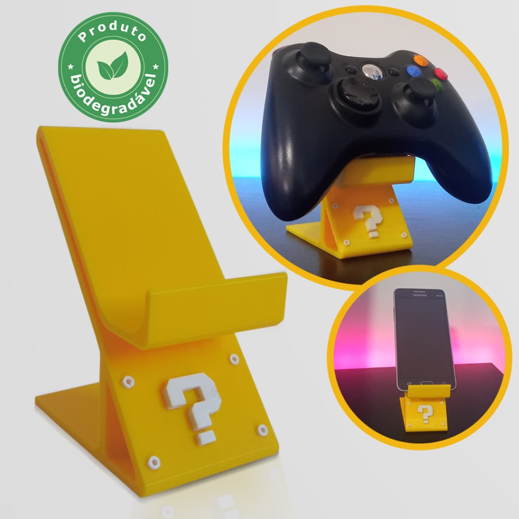 Suporte Controle Ps4 Xbox One Ps5 Pc Ps3 Gamepad Super Mario