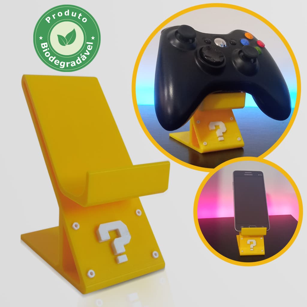 Suporte Controle Ps4 Xbox One Ps5 Pc Ps3 Gamepad Super Mario Exclusivo
