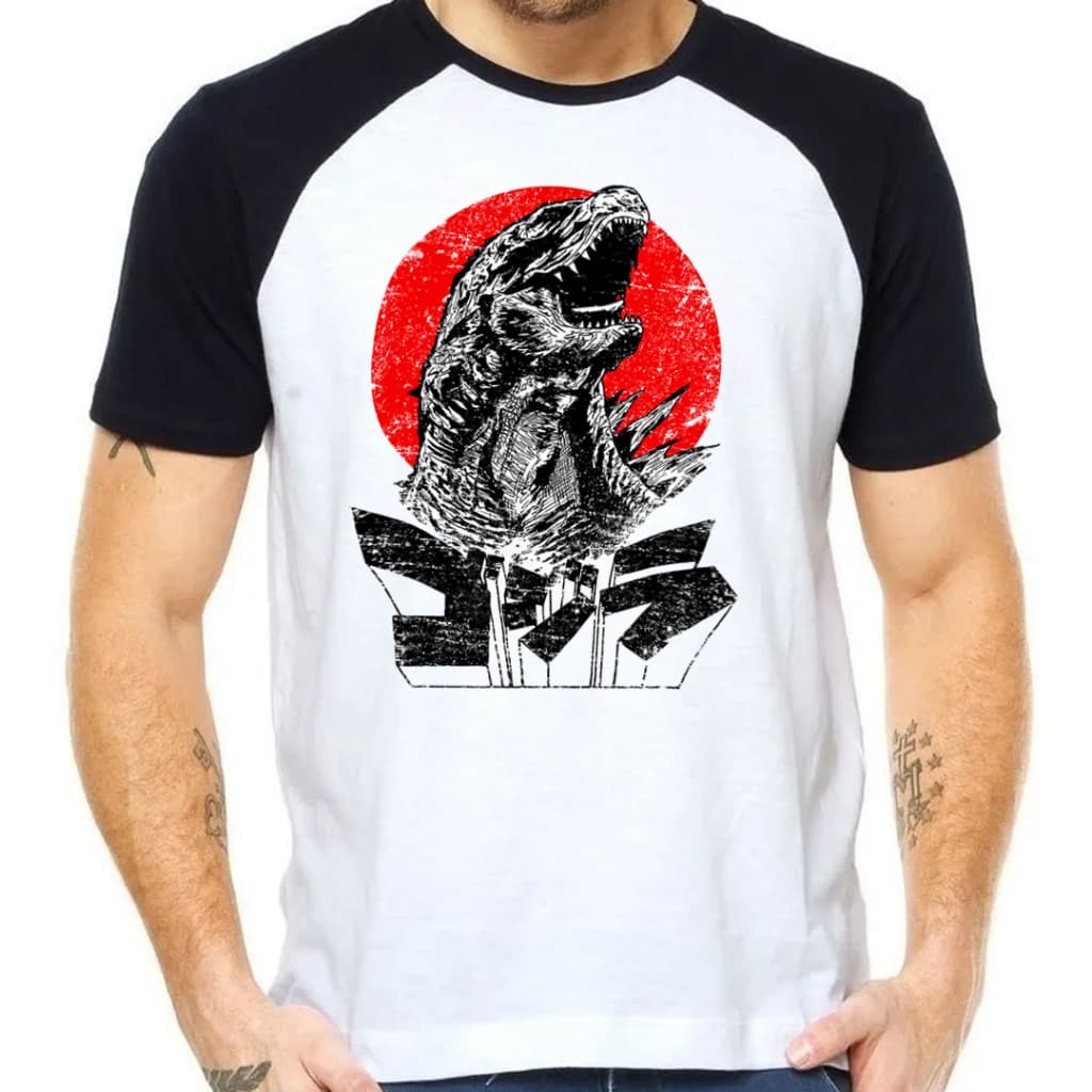 Camiseta Godzilla UNISSEX 100% poliéster
