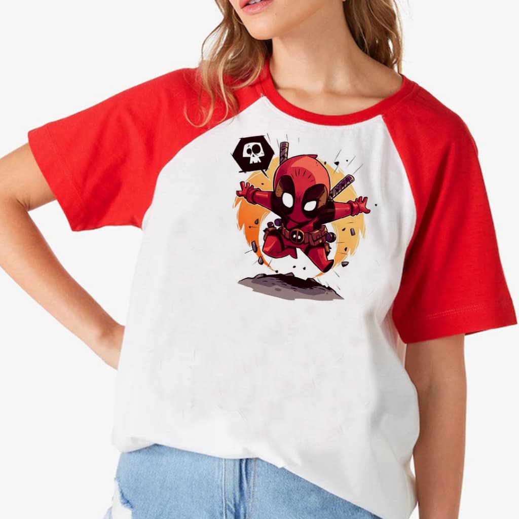 Camiseta Deadpool M02 UNISSEX 100% poliéster