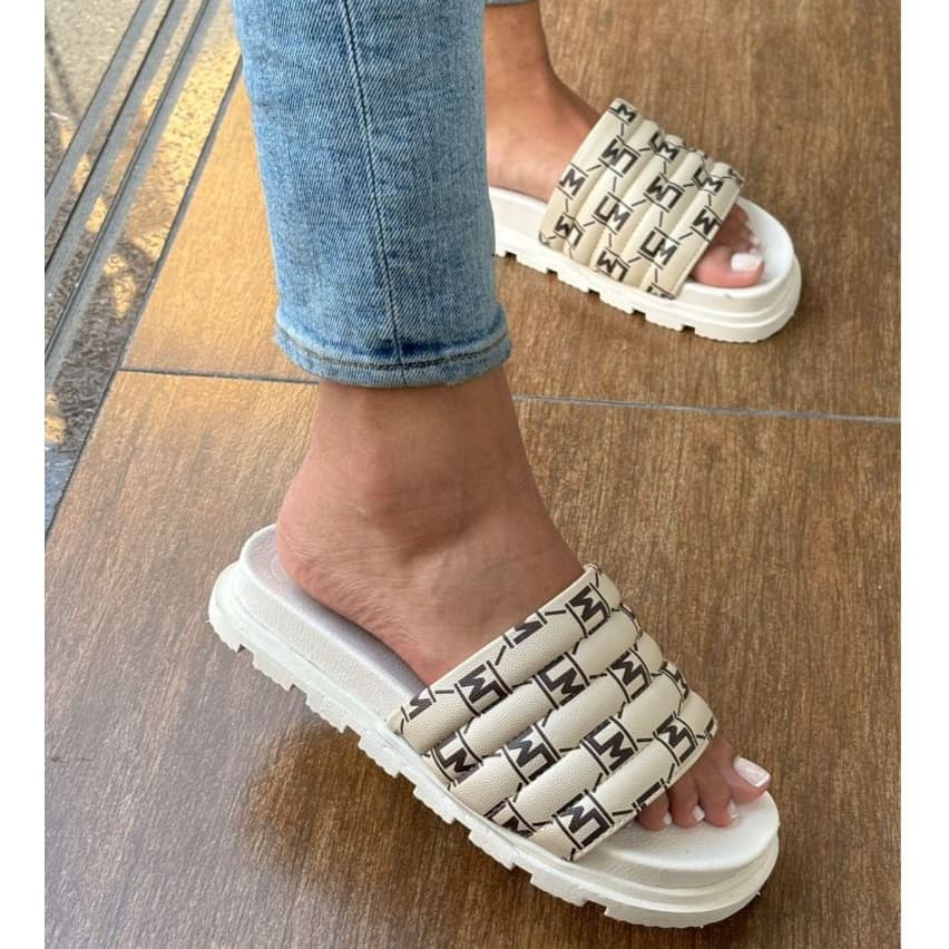 Chinelo Sandalia Feminina confortável Papete slide Tendência Blogueira