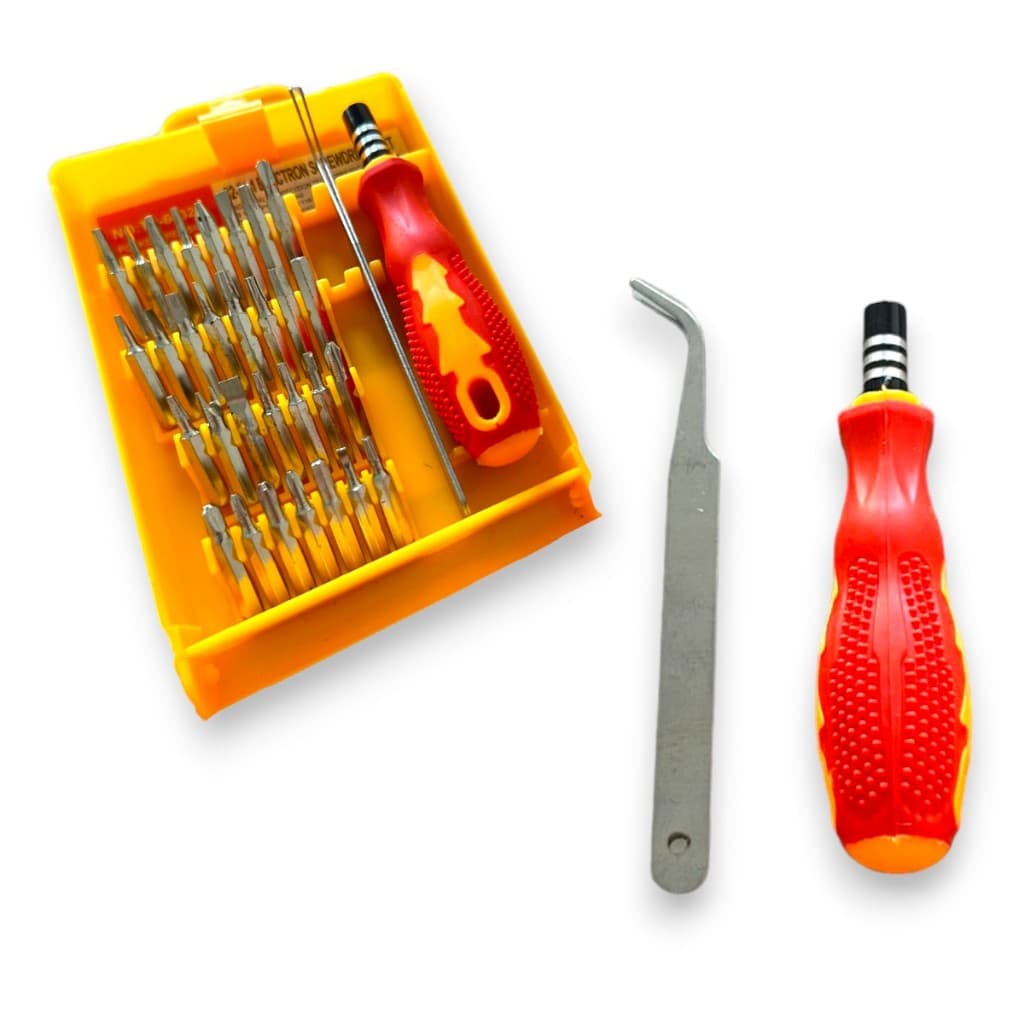 Kit Jogo de Chaves Precisão com 32 Peças Imã Mini Conjunto Completo Alta Qualidade para Reparos em Celulares e Eletronicos