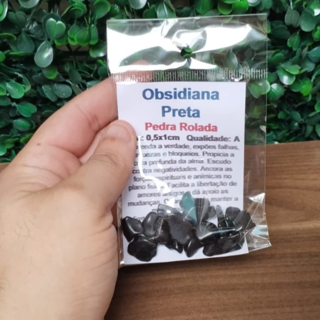 Turmalina Negra Pedra Rolada Pequena Cristal Natural