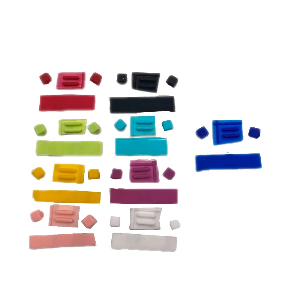 Borracha Conjunto Tampa Parafuso Tela LCD Frontal e Traseiro para Nintendo DS Lite NDSL Console