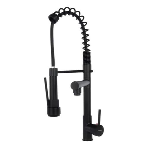 Torneira Cozinha Gourmet Preta Misturador Monocomando Luxo Grande